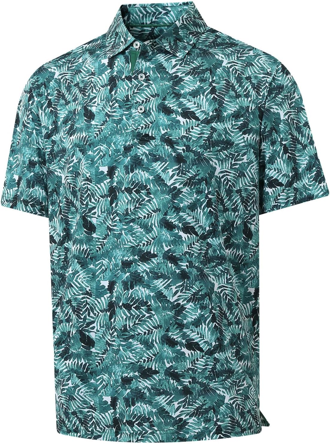 Golf Shirts for Men Dry Fit Short Sleeve Print Performance Moisture Wicking Polo Shirt