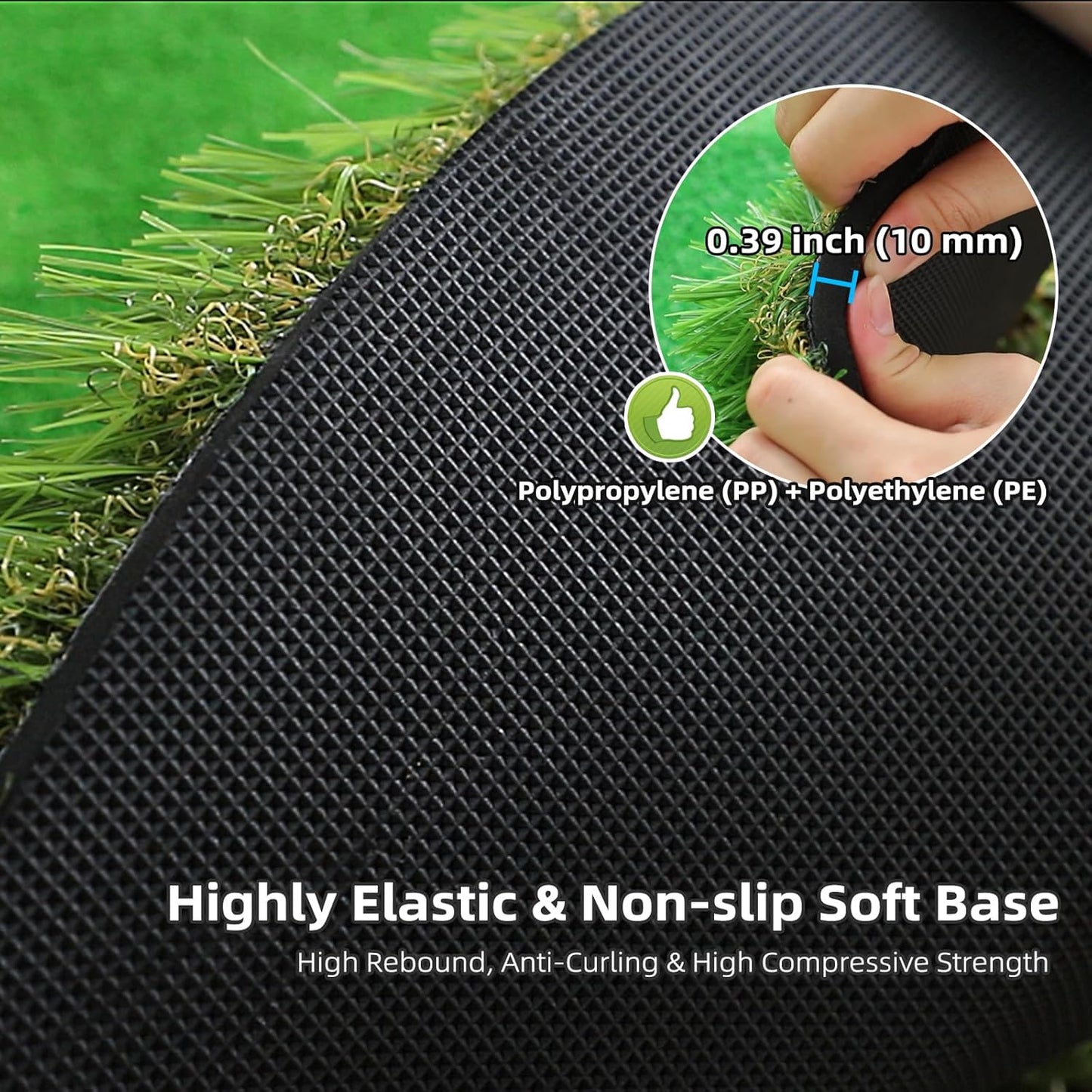 Roykaw Golf Putting Green - 5 x 10 Ft. Putting Mat, Professional Training Aid for Indoor & Outdoor, Green Mat w/ 3 Holes, Flags, Slope Sponges