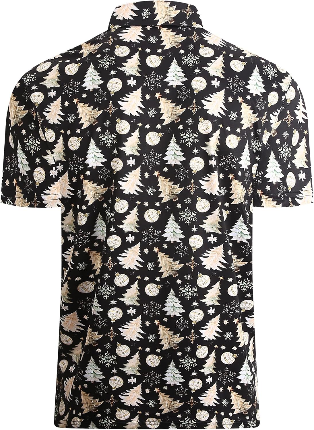 Alex Vando Mens Hawaiian Golf Shirt Moisture Wicking Digital Print Golf Shirts for Men