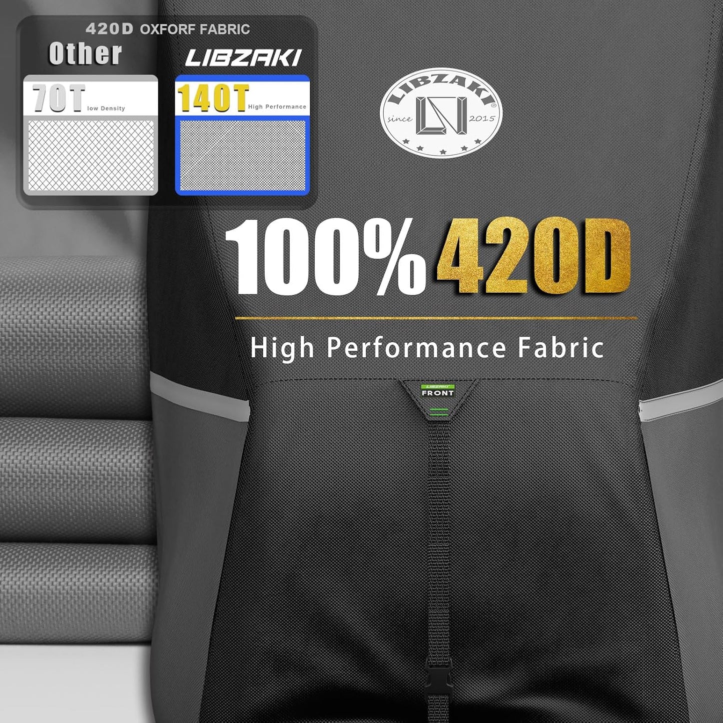 Waterproof Golf Cart Cover, Heavy Duty Marine Grade Fabric, Universal Fits for Most Brand 2/2+2/4+2 Passengers Yamaha, Honda, Club Car, EZGO Golf Cart