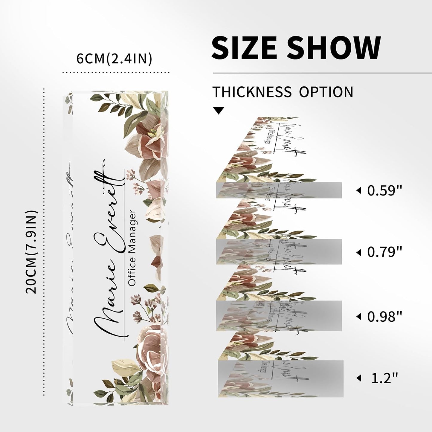 Desk Name Plate Personalized, Nurse Name Plate for Desk, Office Desk Decor for Women and Men, Employee Appreciation Gifts Office Gifts for Nurse