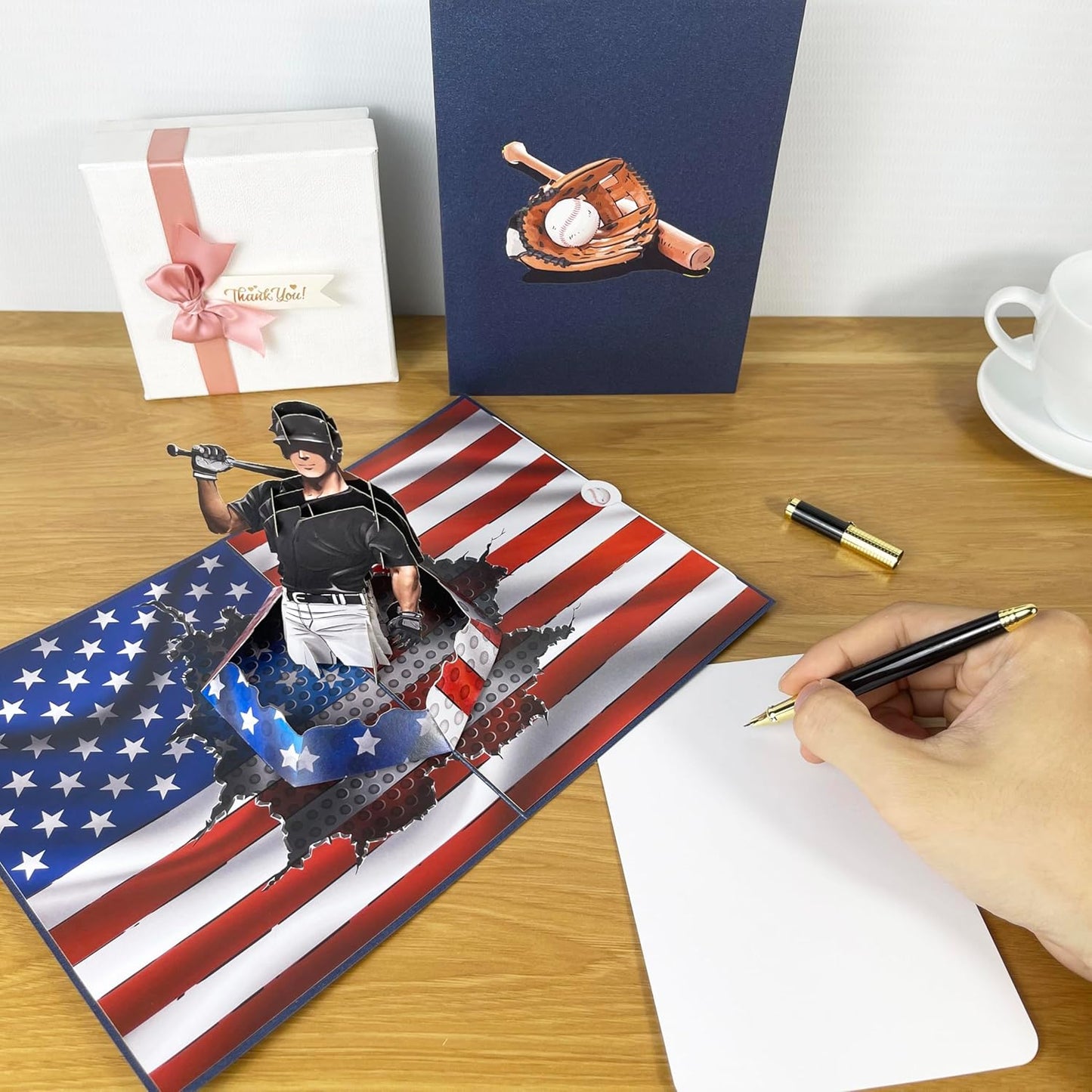 3D Popup Card of Baseball Player, Paper Art & Handicraft, Greeting Card, Birthday, Anniversary, Christmas, Father Day Card, Handmade Gift For Him, Men, Dad, Son, Boyfriend, Husband