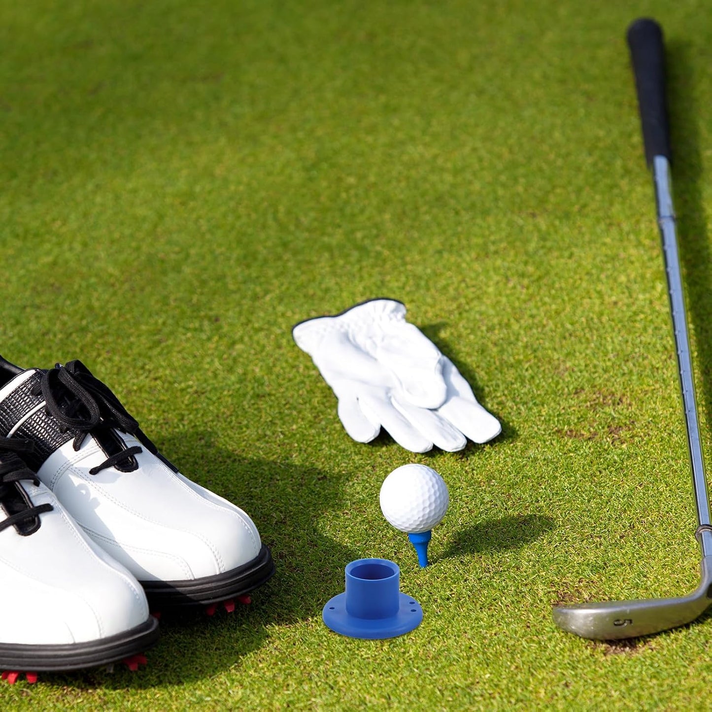 SUPVOX 2pcs Golf Tees for Driving Range Mats Rubber Ball Holder for Golf Hitting Mats & Indoor Outdoor Training Simulator Practice