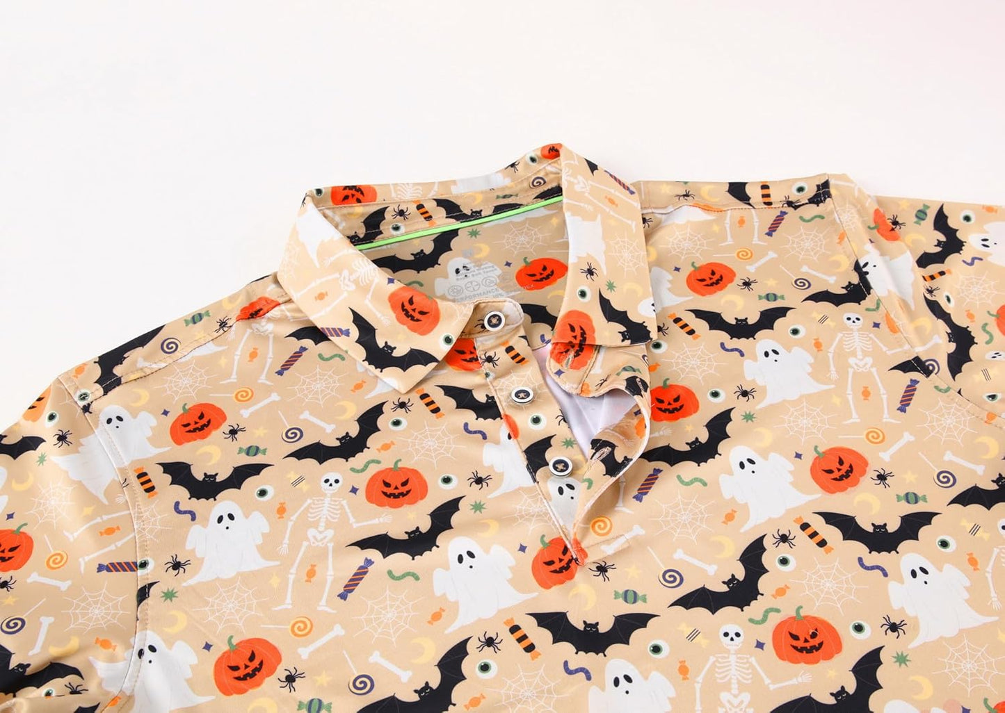 Alex Vando Mens Hawaiian Golf Shirt Moisture Wicking Digital Print Golf Shirts for Men