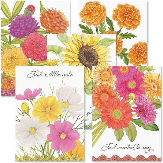 Current Sweet Wishes Thinking of You Friendship Greeting Card Set - Value Pack of 20 Cards With White Envelopes for Friends & Family, 10 Designs, Large 5" x 7" Assortment