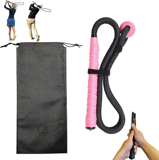 Golf Swing Training Aid,Golf Rope Swing Trainer with Ball and Grip to Improve Speed,Accuracy,Rhythm,Flexibility and Strength,Multi-Purpose Training Rope Portable Tool for Indoor/Outdoor Practice