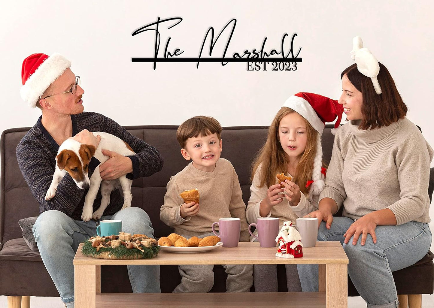 Personalized Family Name Sign, Metal Last Name, Family Established Sign