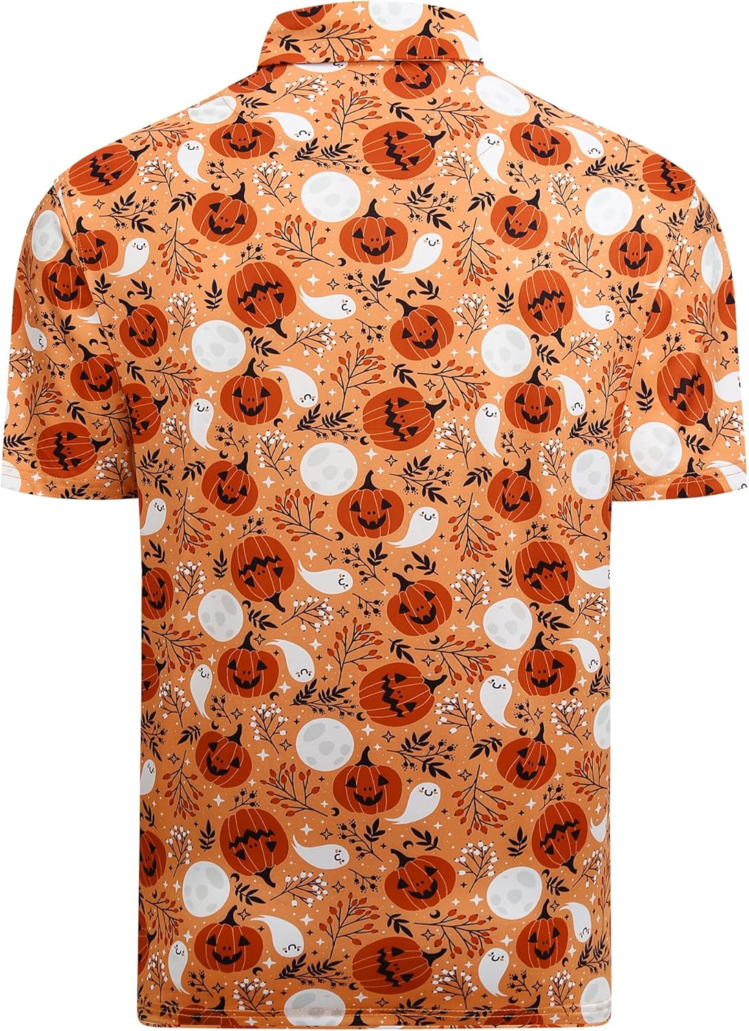 Alex Vando Mens Hawaiian Golf Shirt Moisture Wicking Digital Print Golf Shirts for Men