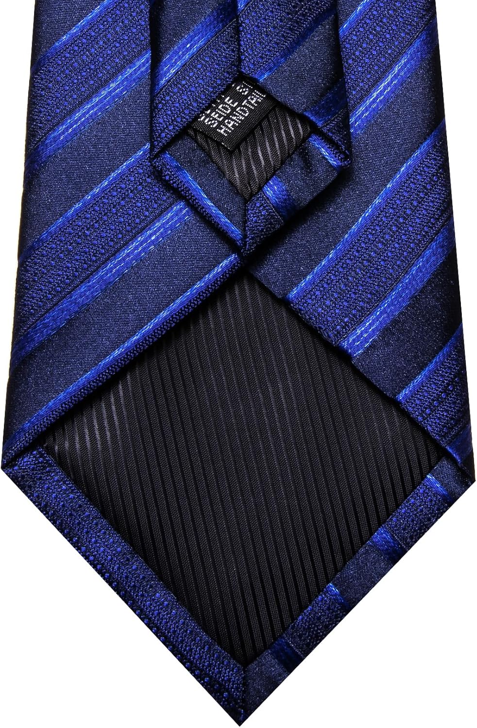 Barry.Wang Designer Classic Ties for Men Set Formal Pocket Square Cufflink Check Plaid