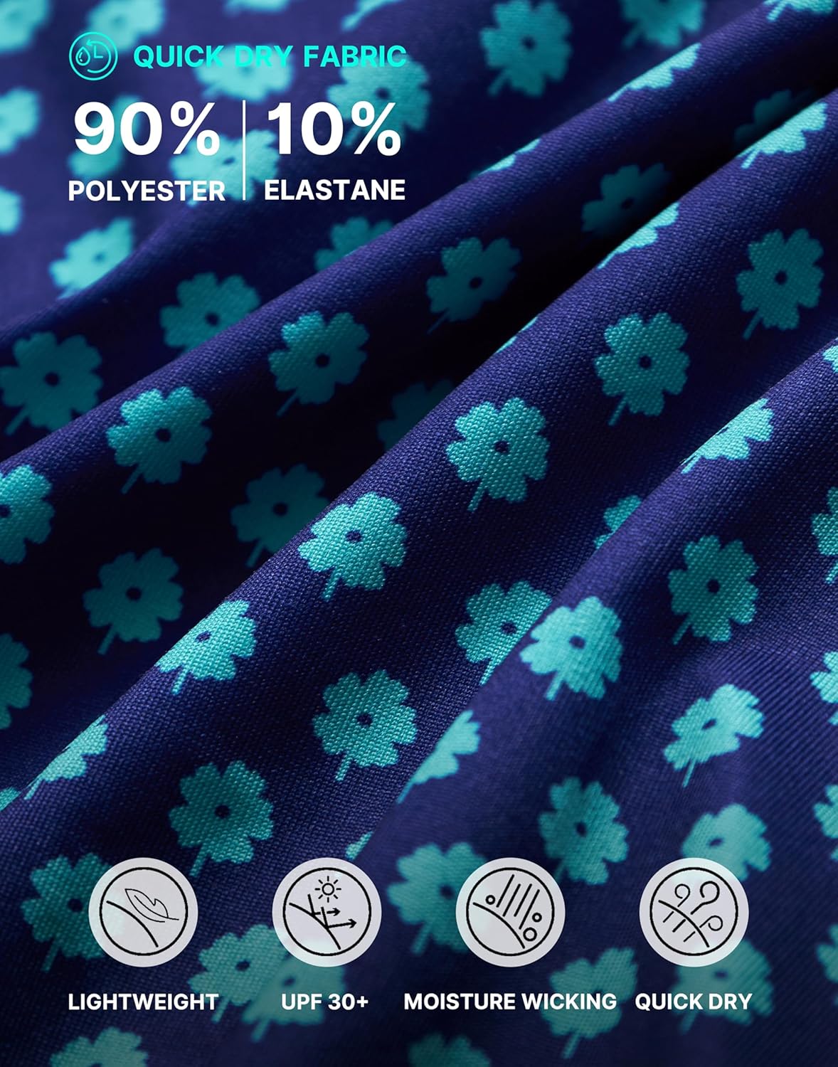 Obla Mens Golf Polo Shirts Short Sleeve Dry Fit Performance Moisture Wicking Casual Print Collared Golf Shirts for Men