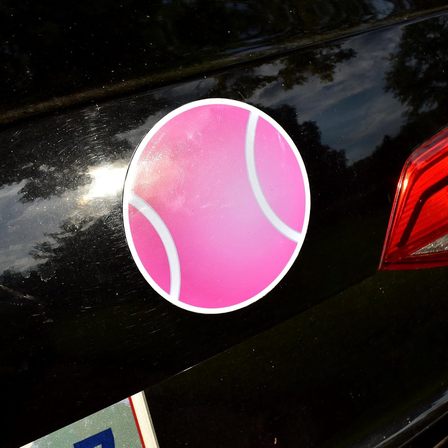 Tennis, Pickleball & Golf Decorative Magnets – Fun Sport-Themed Fridge Magnets, Locker Magnets, Car Magnets, Office Décor – Tennis Ball, Pickleball, Golf Ball & Heart Designs (Pink Tennis Ball)
