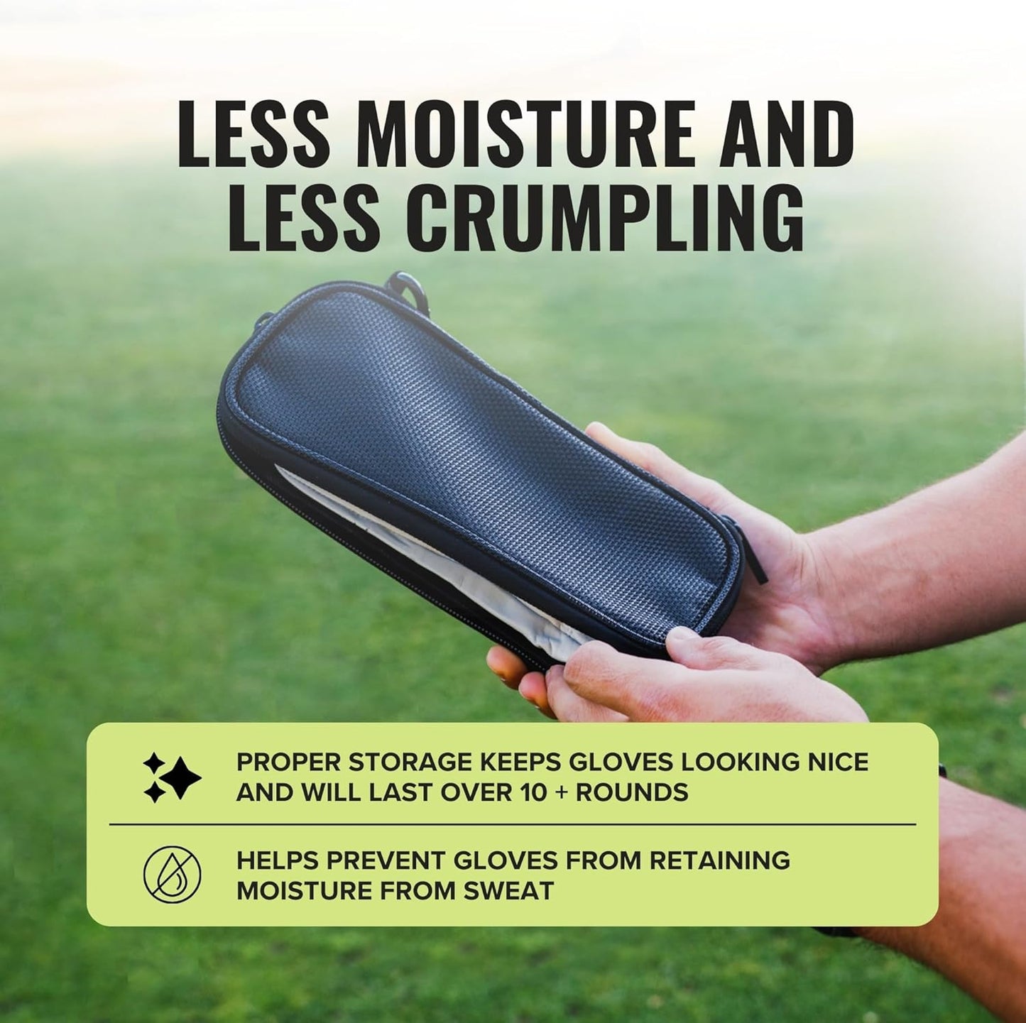 Stripebird - Original Performance Golf Glove Holder - Protect and Keep Gloves Dry - Moisture Free Storage Organizer Case