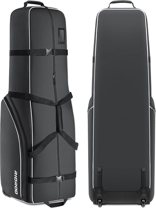 Golf Travel Bags for Airlines with Wheels, Soft-Sided 900D Oxford Cover, Padded Club Protection, Universal Fit Golf Gifts for Men and Women