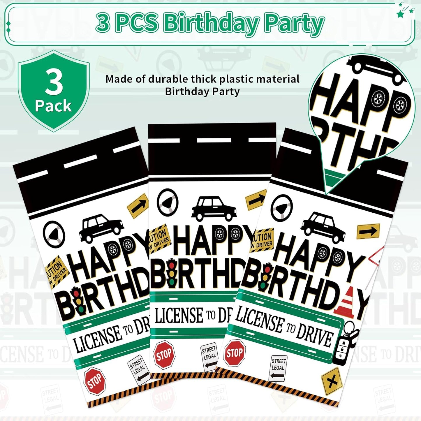 Grencian 16th Car Plastic Tablecloth