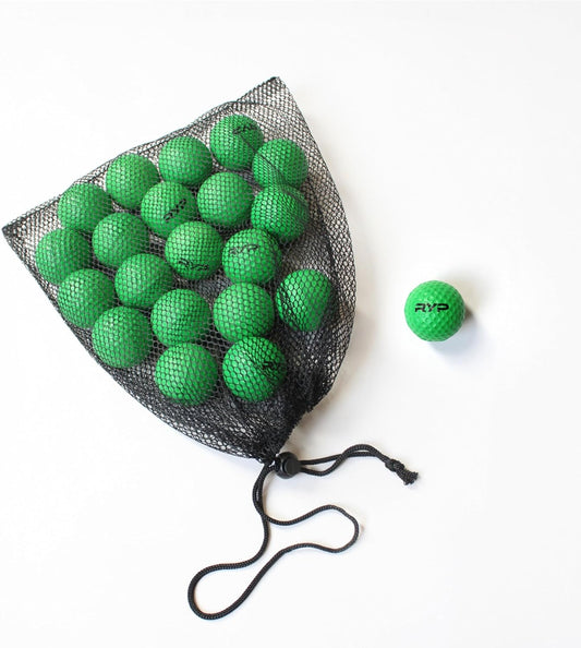 Foamies by RYP – 20-Pack Foam Golf Balls, Impact-Resistant Training Balls for Swing Mechanics, Consistent Spin and Flight, Perfect for Indoor & Outdoor Practice, Golf Training Aid