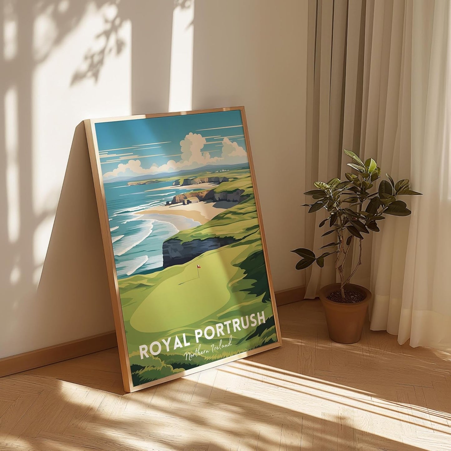 Golf Course Premium Giclee Fine Art Prints - Augusta, Pebble Beach, Pinehurst, Golf Course Posters, Golf Wall Art, Aesthetic Poster for Home Office Decor, Ready to Frame