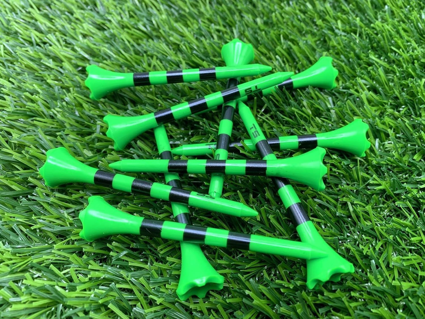 TRUESTRIKE Premium USA Golf Tees – 3¼" or 2¾" Durable Plastic Performance Tees (100 Pack) – Made in USA – Bulk Value Pack