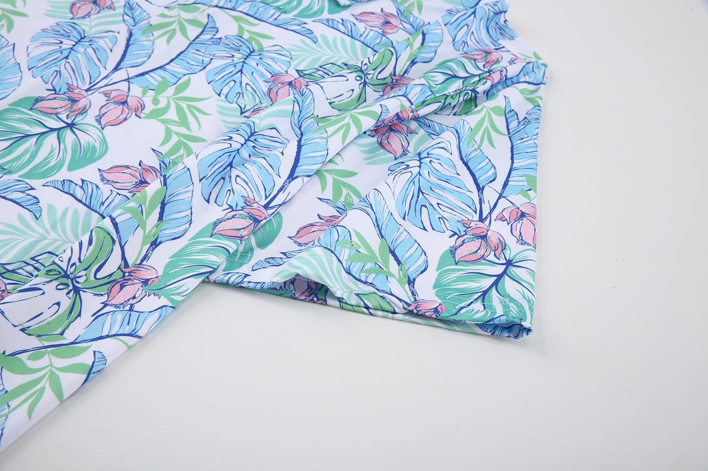 Alex Vando Mens Hawaiian Golf Shirt Moisture Wicking Digital Print Golf Shirts for Men