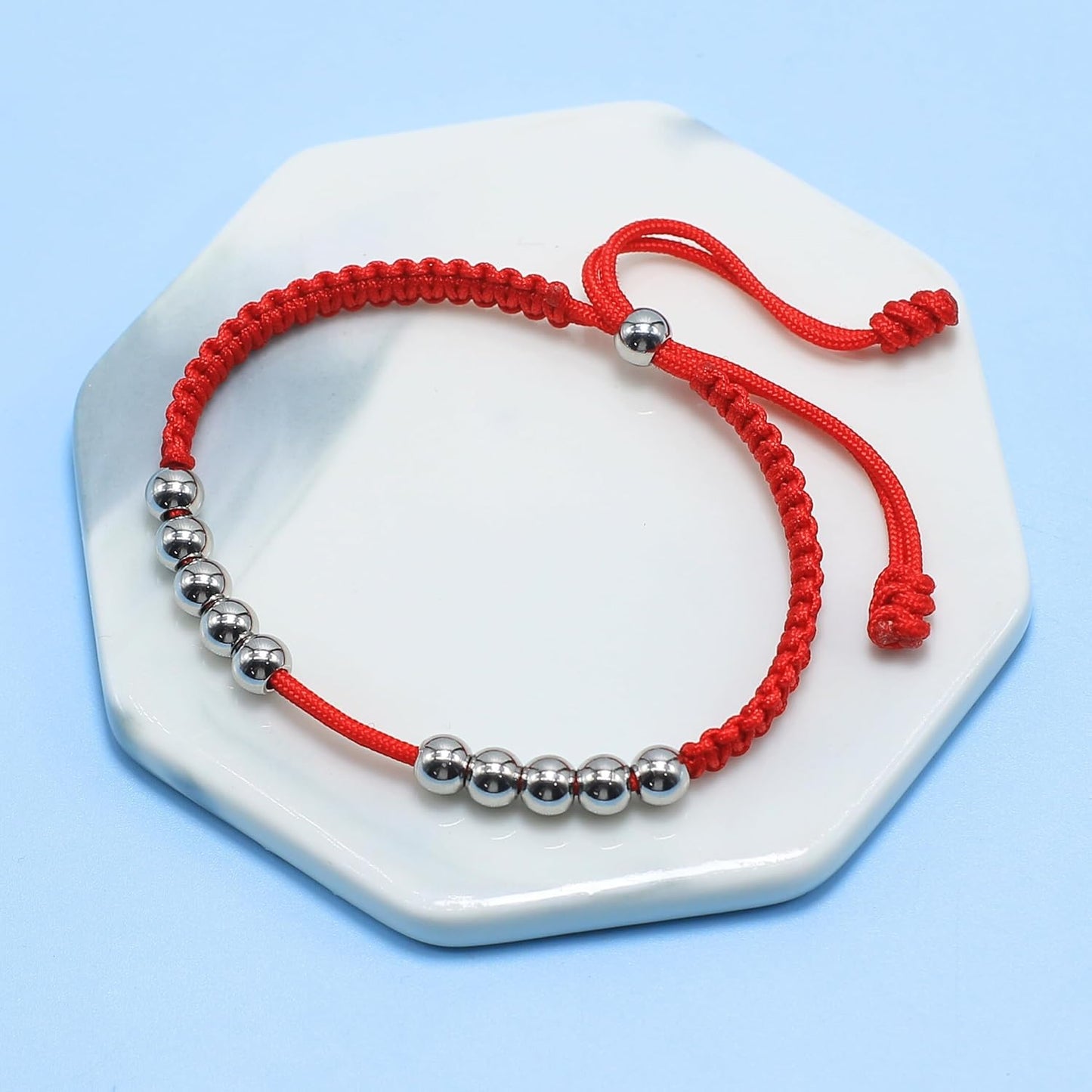 LAMIBEE Golf Stainless Steel 10 Beads Score Counter Bracelet, Golf Stroke Count Bracelet, Resizable and Easy to Adjust Golf Round Scoring Tracker, Durable and Stylish Golf Accessory