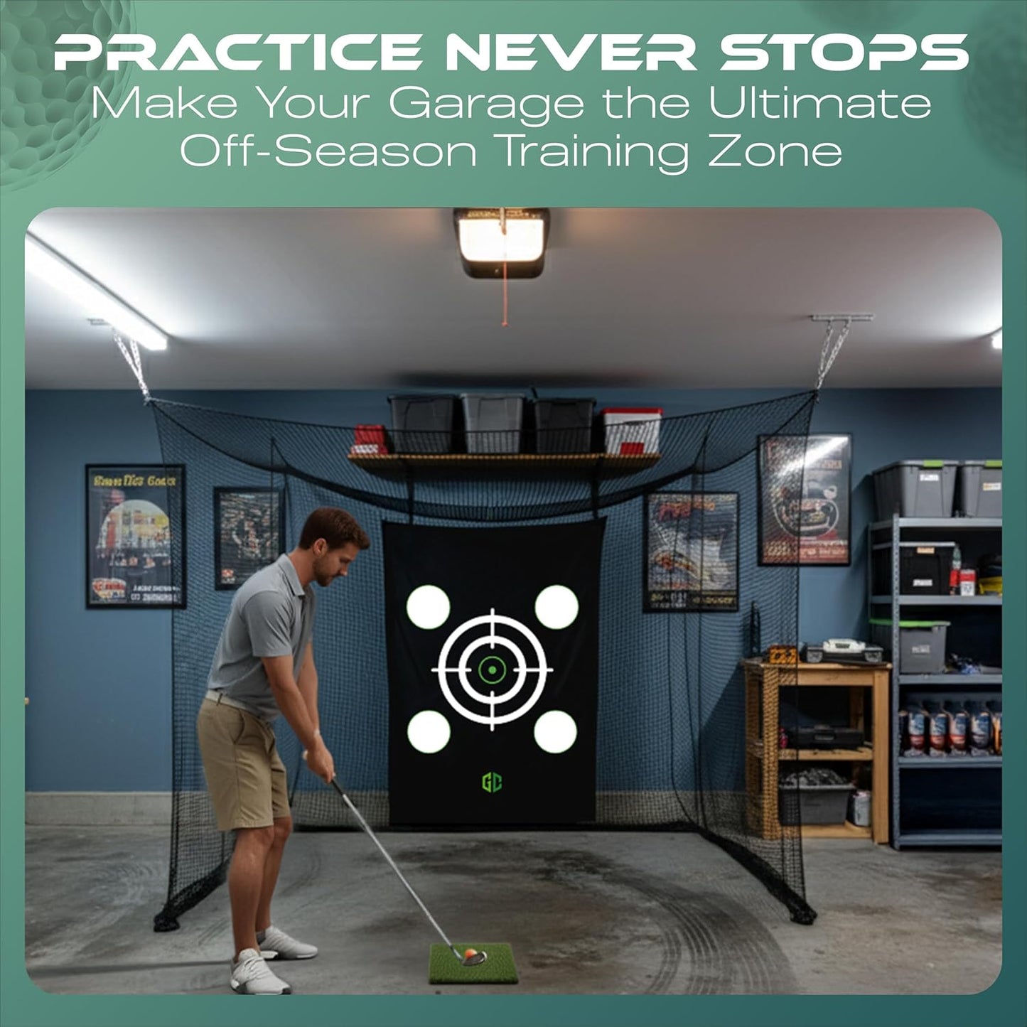 GrdnCare Heavy-Duty Golf Hitting Net