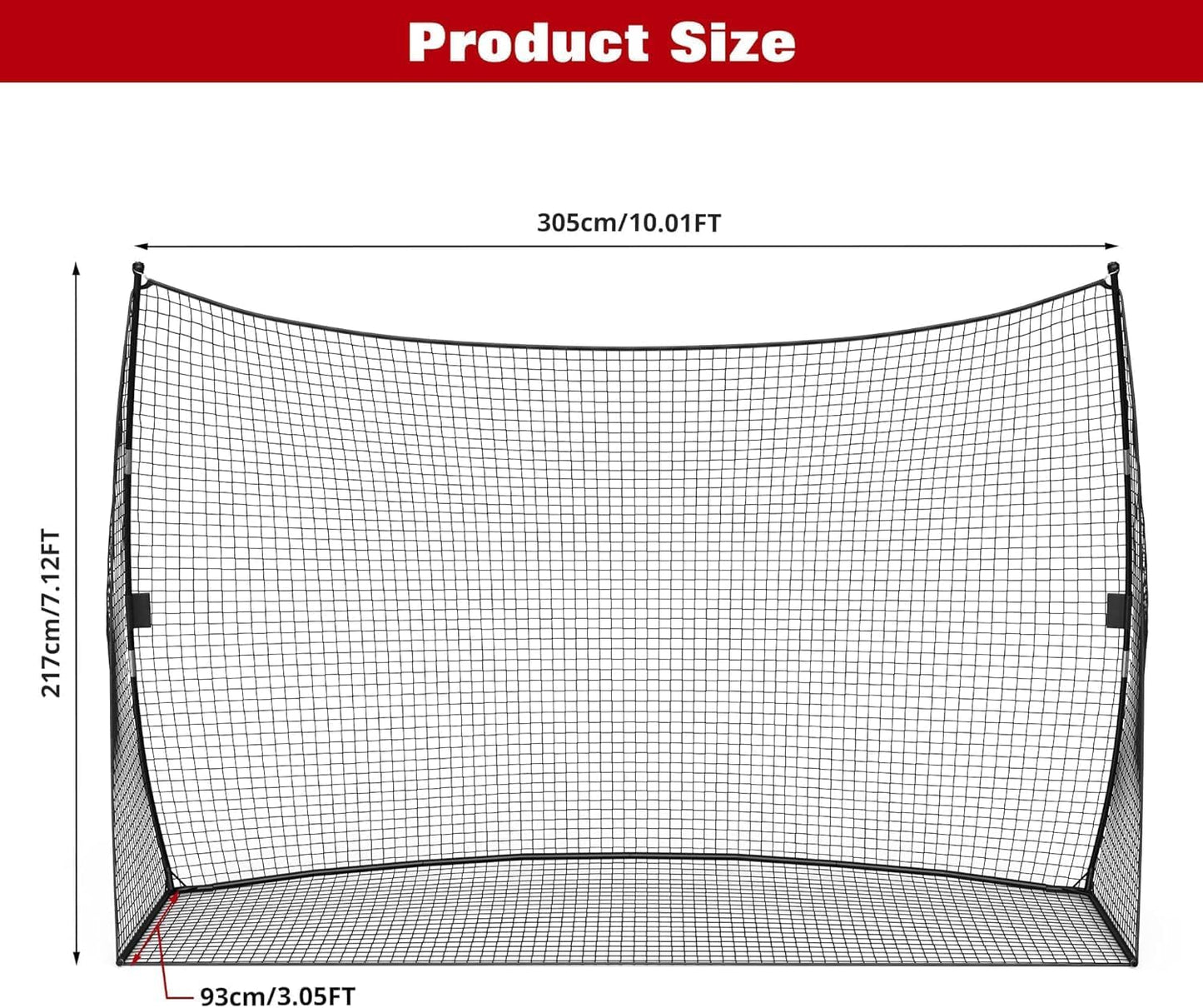 Golf Practice Net 10x7 FT, Golf Hitting Nets for Backyard, Includes Carry Bag, Perfect for Swing and Chipping Training, Outdoor and Indoor Portable Training Golf Equipmet
