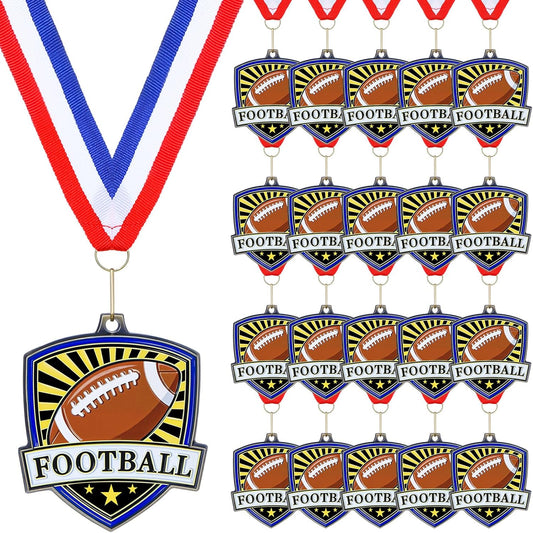 10/20 /30/40 Pcs Award Medals Bulk Sports Medals with Neck Ribbons 2.4 Inch Winner Award Trophy Prize Gift for Sports Themed Party Favors Tournaments School Match