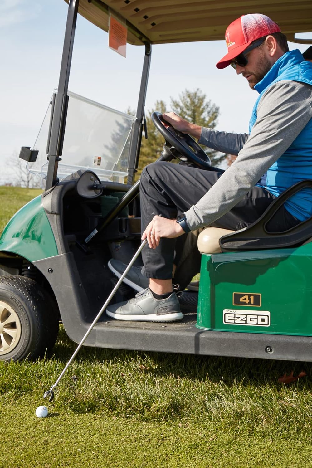 Compact Stainless Steel Telescopic Golf Ball Retriever and Grabber with Magnet in Handle -Picker for Quick, Easy Pickups Golf Ball Pick Up & Retrieval