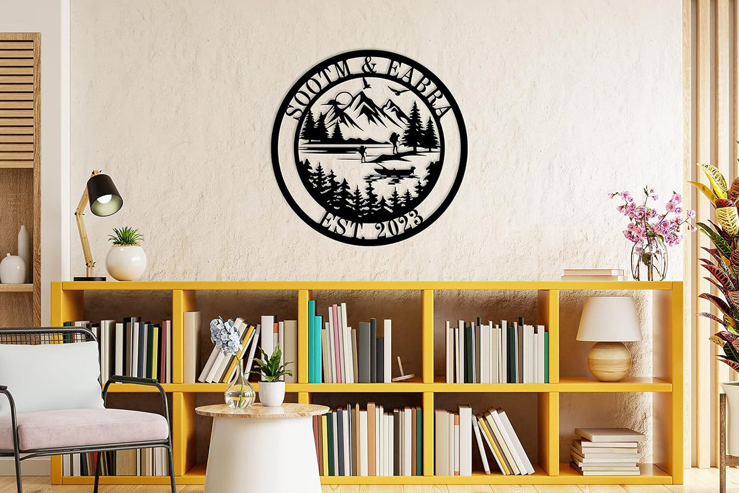 Personalized Fathers Day Gift Personalized Fishing Metal Sign Custom Cabin Sign Custom Cottage Sign