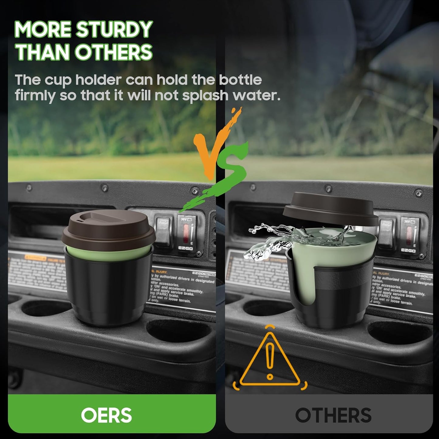 10L0L Golf Cart Heater Propane Cup Holder (NOT Heater Included) for EZGO for Club Car for Yamaha, Replacement Drink Holder Loading for 16.4 oz Portable Propane Heater Camping Gas Cylinder