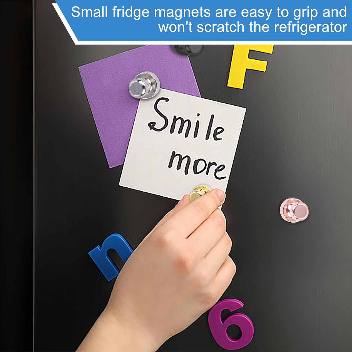 LOVIMAG Fridge Magnets 16Pcs Refrigerator Whiteboard Small Strong Magnet Classroom Kitchen Accessories Decorative Locker Set Decor Must Haves Office Calendar Refrigerador Magnetic Cute Crafts