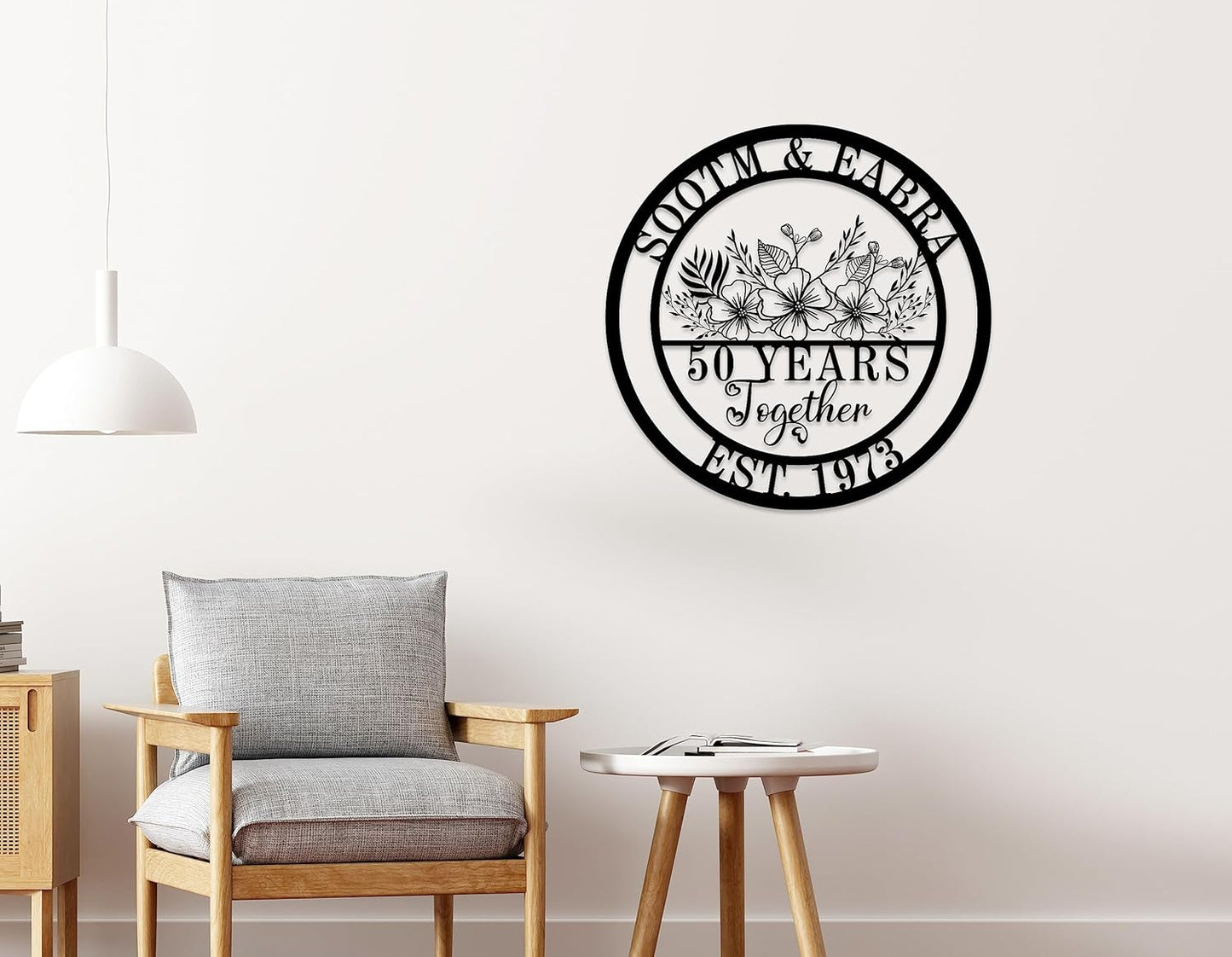 Wedding Gifts for Couples 2025 Last Name Signs for Home Personalized Metal Signs Monogram Wall Decor Personalized Family Name Anniversary Wedding Gift