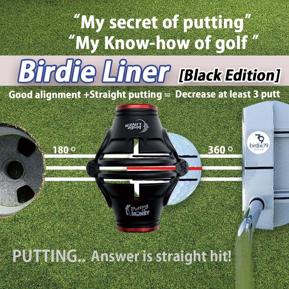 360-Degree Golf Ball Marker Alignment Tool Kit with 3-Color Pens and Gift Box.