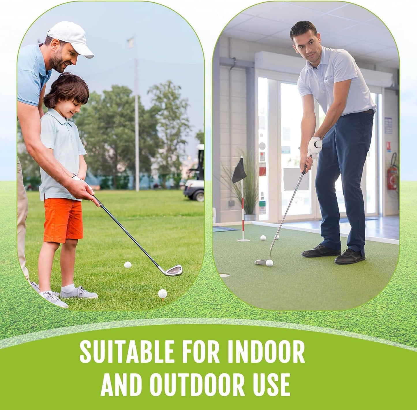 Junkin 24 Pcs Foam Golf Practice Balls Realistic Feel and Flight Training Sport Balls Elastic Soft Foam Golf Balls for Indoor or Outdoor Backyard Training