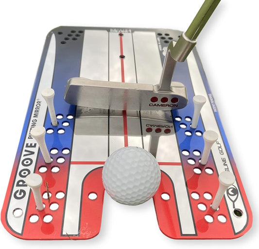 EyeLine Golf Putting Mirror - Alignment Training Aid Used by Top Tour Pros for Consistent Setup, Checks Eyes-Shoulders-Putter Face for Improved Accuracy, Indoor-Outdoor Practice