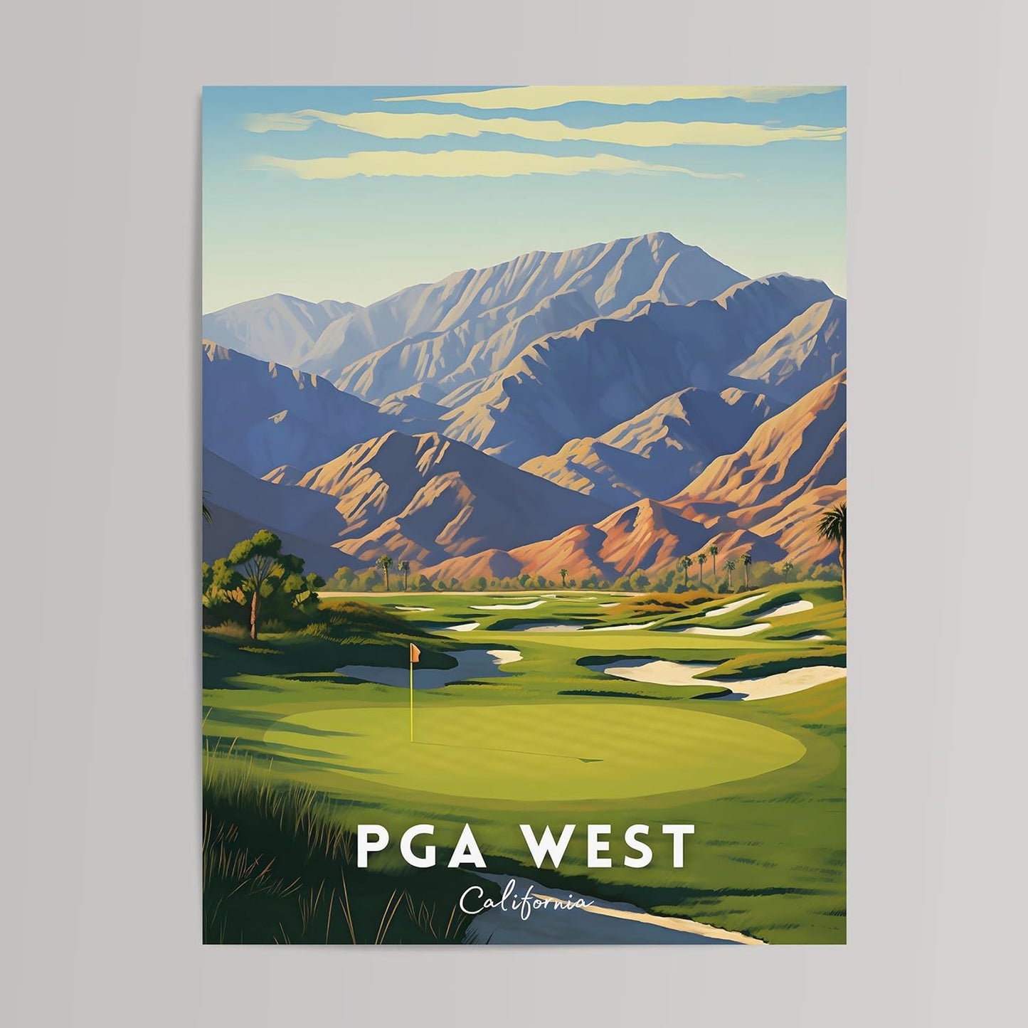 Golf Course Premium Giclee Fine Art Prints - Augusta, Pebble Beach, Pinehurst, Golf Course Posters, Golf Wall Art, Aesthetic Poster for Home Office Decor, Ready to Frame