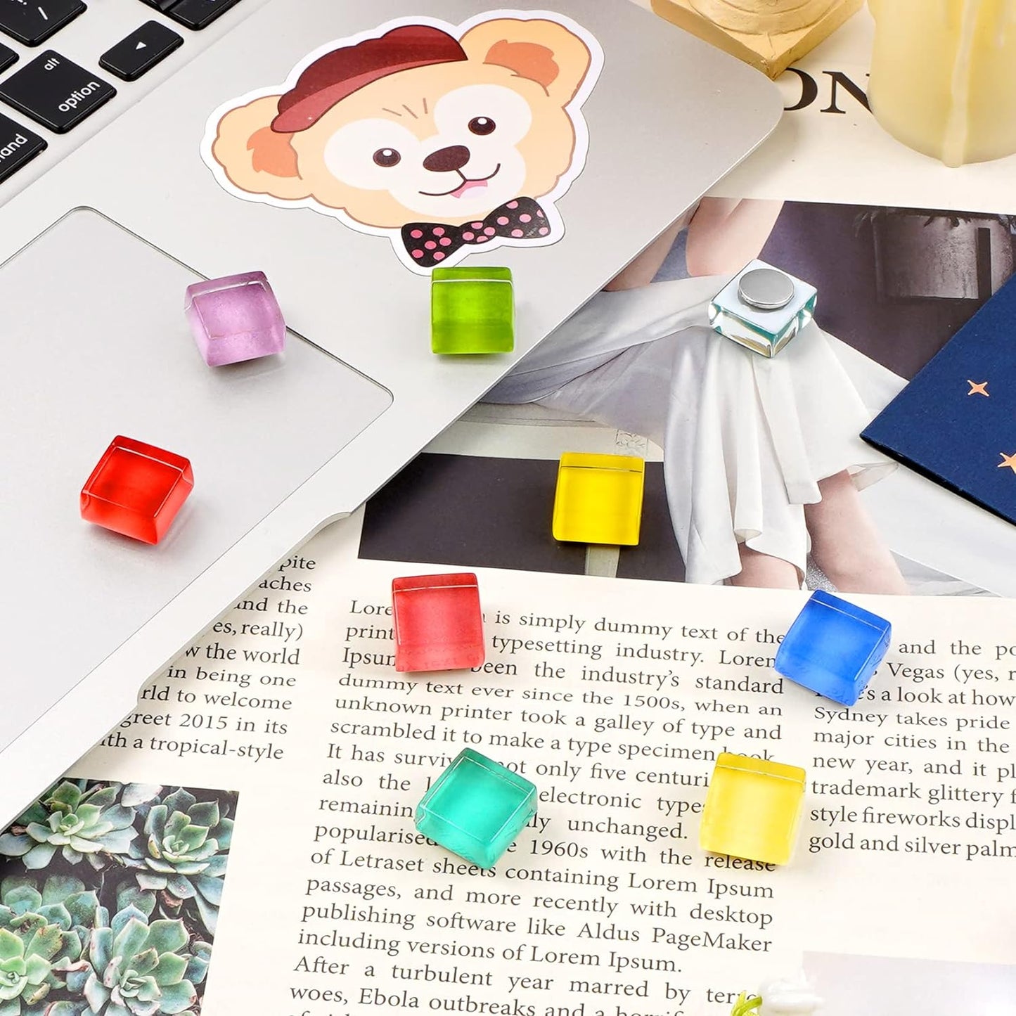24 Color Refrigerator Magnets Colorful Fridge Magnets Locker Glass Magnets Cute Decorative Magnets Office Kitchen Magnets