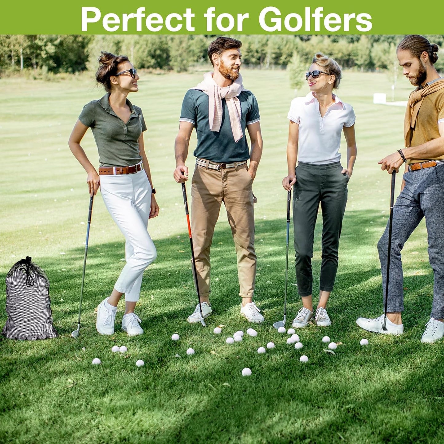 80 Pack Practice Golf Balls Limited Flight 42 mm Golf Training Airflow Hollow Plastic Ball for Women Men Indoor Outdoor Driving Range Swing Practice Home