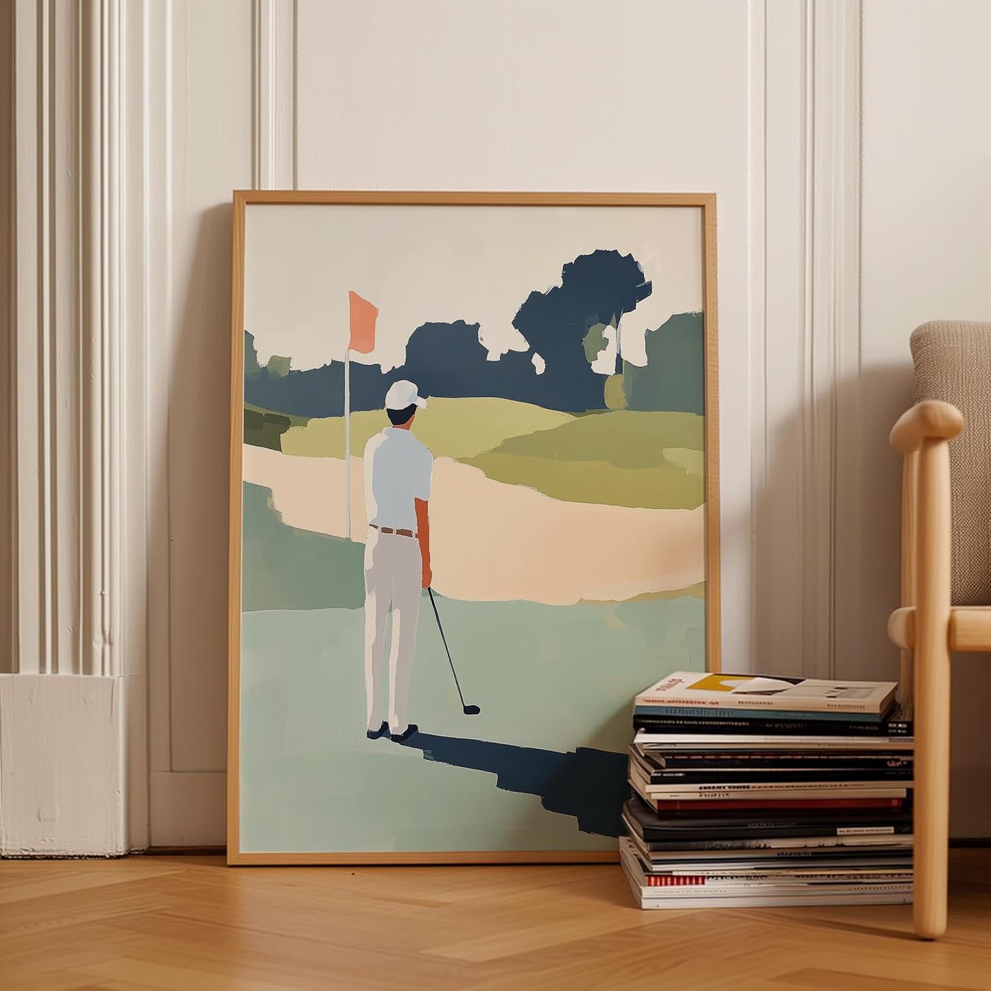 Golf Impressionist Art Print Posters - Premium Giclee Fine Art Prints - Sporty and Sophisticated Home Decor Posters, Golfer Art Prints for Home and Office Decor - Vintage Aesthetic, Ready to Frame