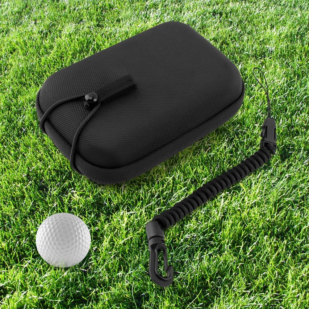Golf Rangefinder Case, Rangefinder Hard Shell Case Compatible with Tectectec, Includes Elasticity Ropes, Universal Range Finder Carry Bag for Most Rangefinders