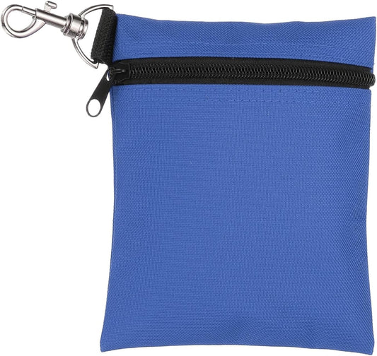uxcell Golf Tee Pouch, Professional Zipper Golf Tee Bag Accessories Pocket Gear Clip Bag with Metal Lobster Claw Clip Organizer Storage Bags for Men and Women