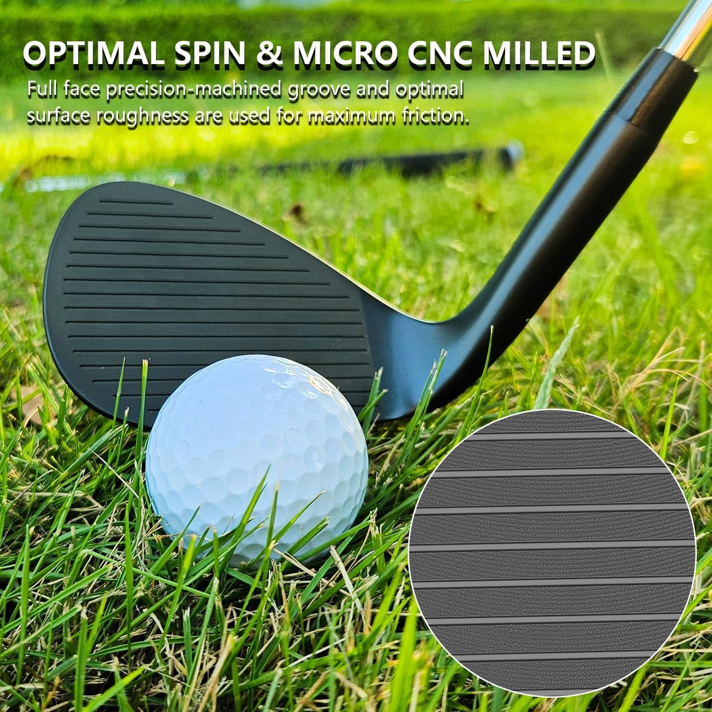 Forged Golf Wedge Set for Men or Individual 48/50/52/54/56/58/60 Degree Gap Wedge Sand Wedge for Men Right Hand,Milled Face for More Spin