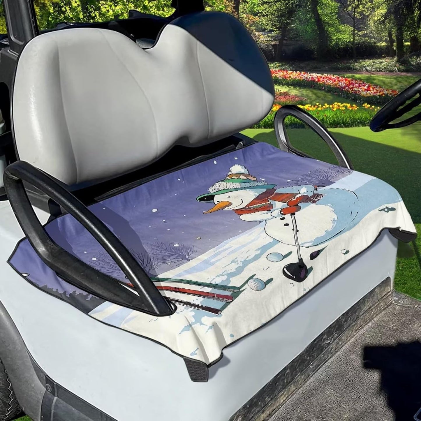 Golf Cart Accessories Anti-hot Golf Cart 50 X 30.9 Inches Seat Cushion Golf Seat Cushion Cover Towel Blanket Fits for Golf Club Cars