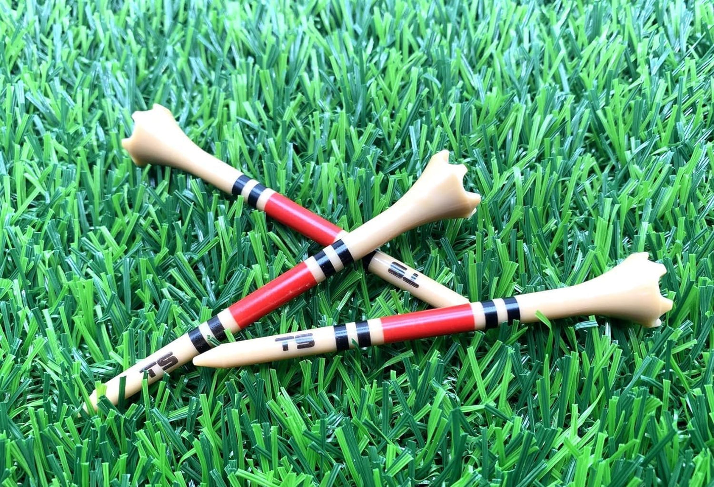 TRUESTRIKE Premium USA Golf Tees – 3¼" or 2¾" Durable Plastic Performance Tees (100 Pack) – Made in USA – Bulk Value Pack