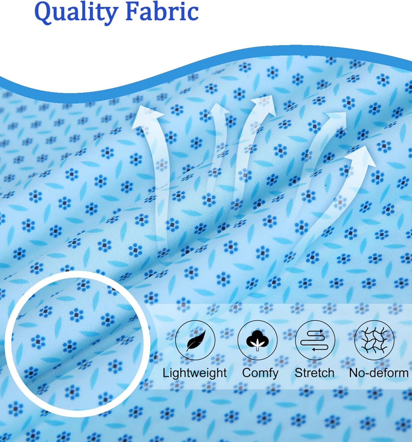 Hodaweisolp Golf Shirts for Men Dry Fit Print Moisture Wicking Performance Short Sleeve Polo Shirt