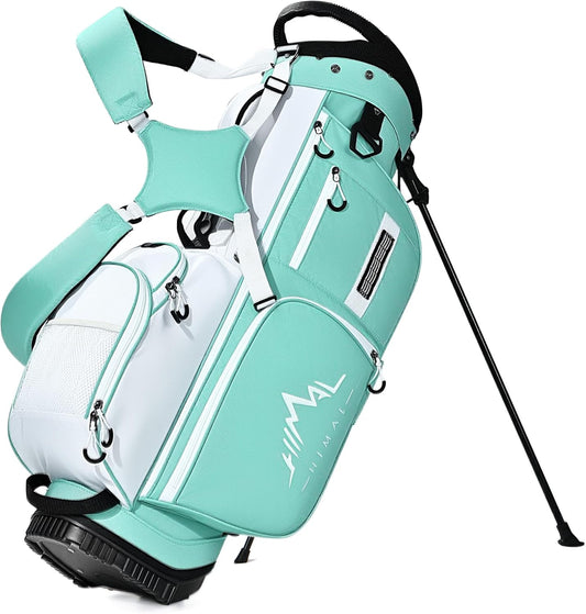 Golf Stand Bag with 7 Way Top Dividers, Lightweight Golf Bags for Men Women with Multiple Pockets, Dual Straps