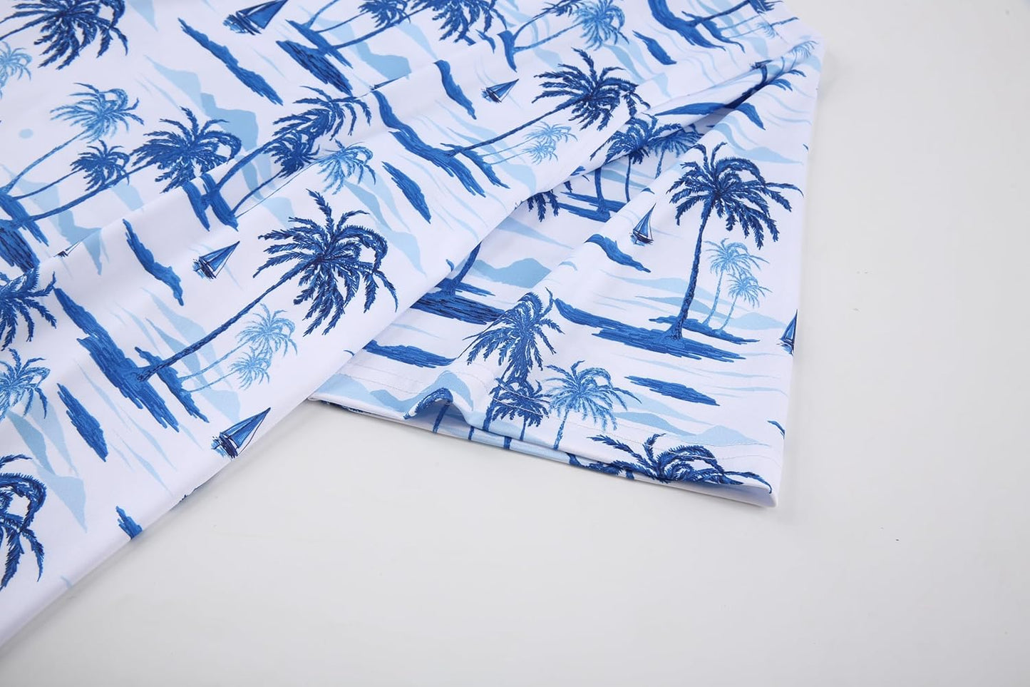 Alex Vando Mens Hawaiian Golf Shirt Moisture Wicking Digital Print Golf Shirts for Men