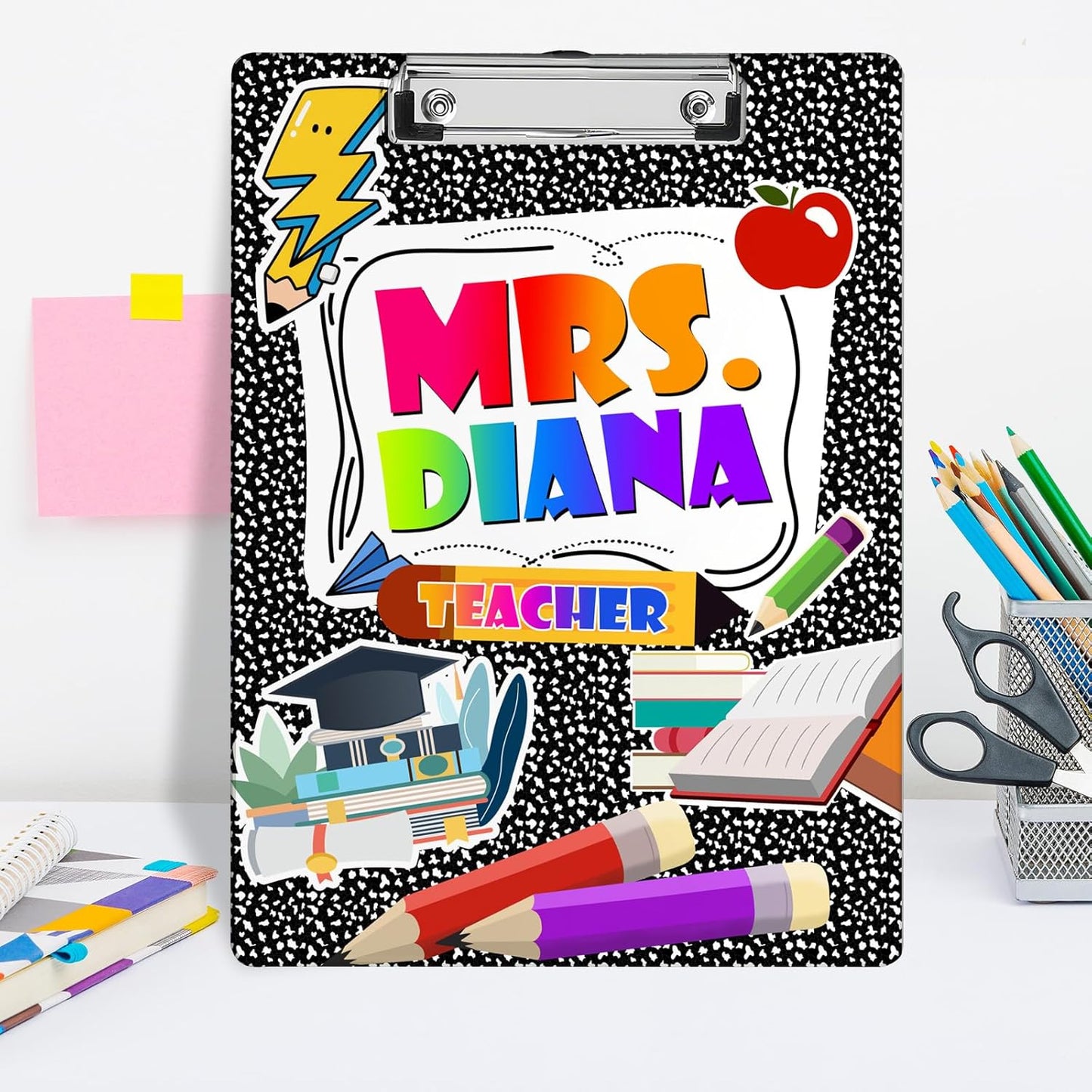 Custom Teacher Clipboard Personalzied Acrylic Clipboard with Name Custom Teacher Appreciation Clipboards Gifts for Women Men