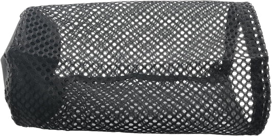 Black Golf Ball Bag - Large Size Holds 48-56 Balls, Pocket Style Nylon Mesh With Locking Drawstring Closure, Breathable Netting Carrying Storage Pouch