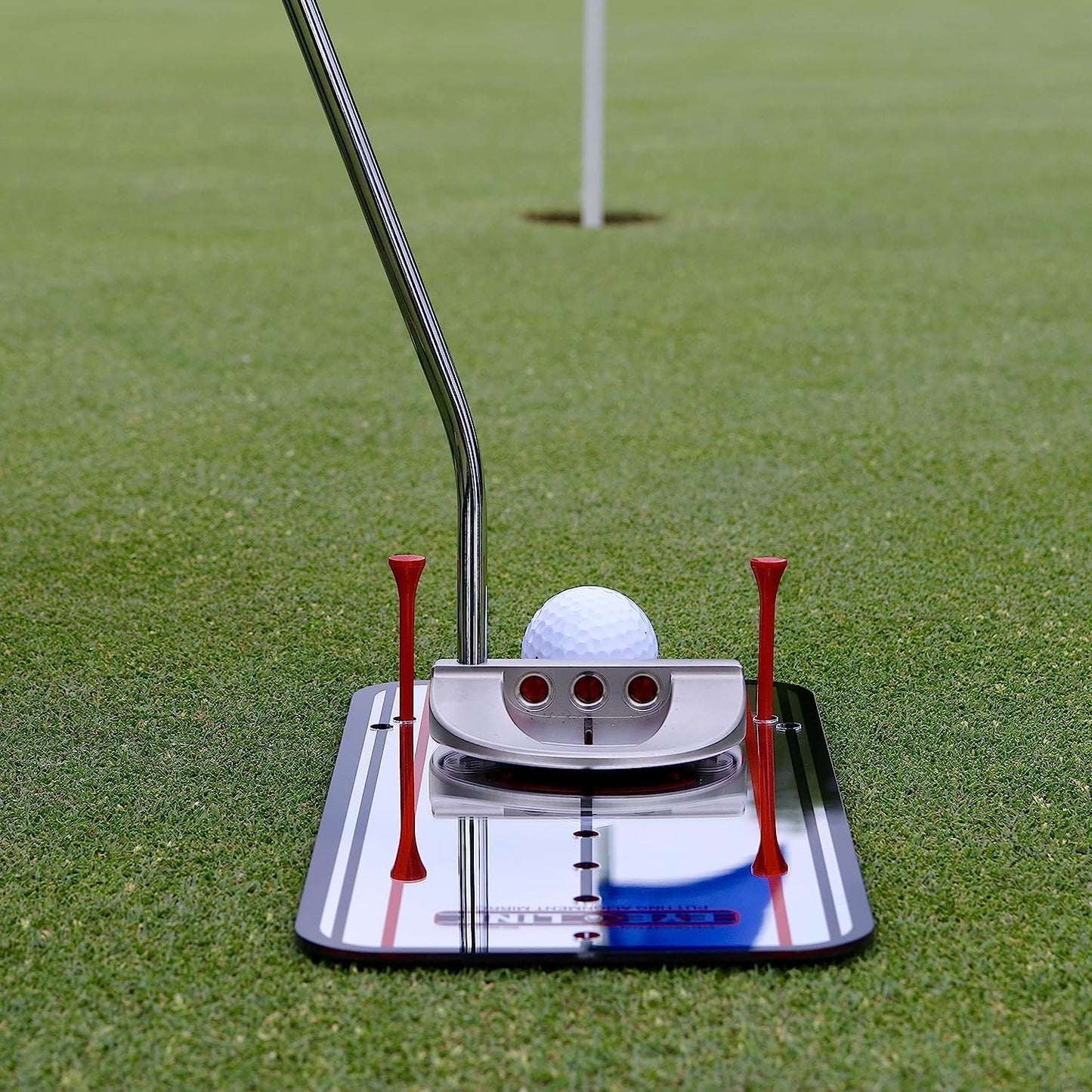 EyeLine Golf Putting Mirror - Alignment Training Aid Used by Top Tour Pros for Consistent Setup, Checks Eyes-Shoulders-Putter Face for Improved Accuracy, Indoor-Outdoor Practice
