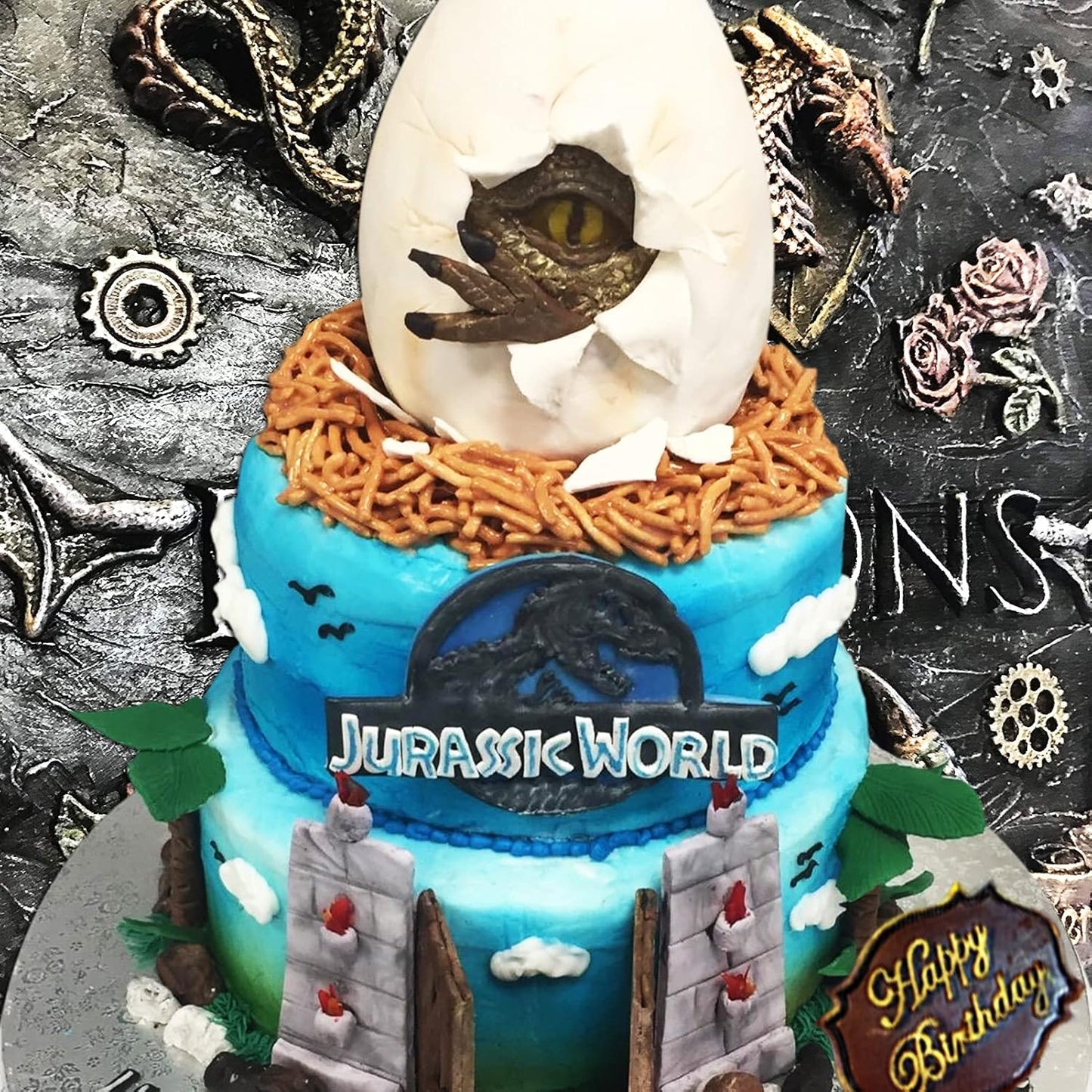 Dragon Fondant Molds (3 Pack), Silicone Dragon Eyes Dinosaur Claws Skin Candy Mold for Baking Dragon Themed Christmas Cake, Chocolate, Cupcake Decoration, Polymer Clay, Resin, Gypsum